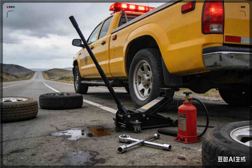 张家港爆胎道路救援-汽车换轮胎